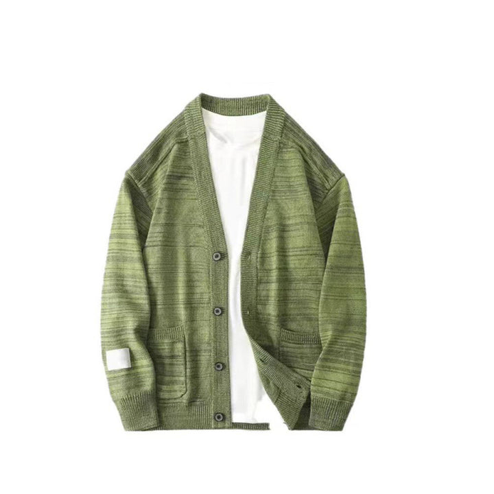 Herren lässiger Strickcardigan mit praktischen Taschen und modernem Schnitt Echoarchiv