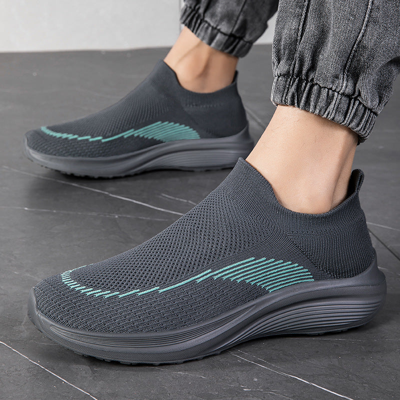 Herren nan sockenähnliche Strick-Sneaker mit nahtlosem Obermaterial und stoßdämpfender Sohle Echo Archiv