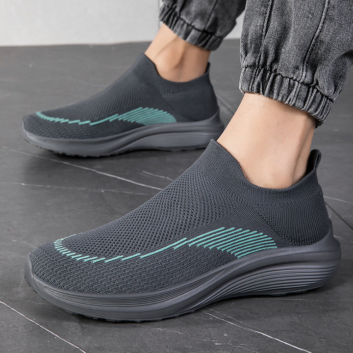 Herren nan sockenähnliche Strick-Sneaker mit nahtlosem Obermaterial und stoßdämpfender Sohle Echo Archiv