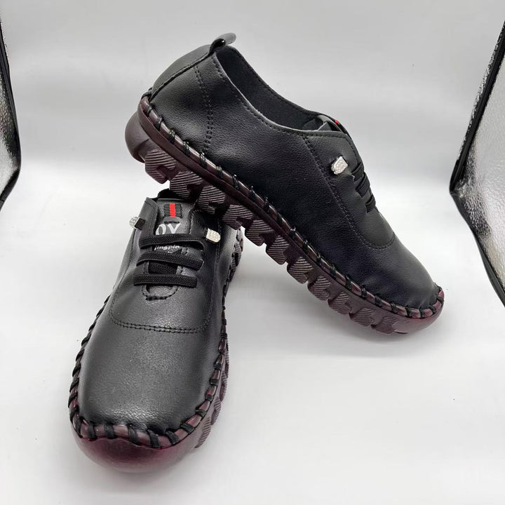 Damen nan komfortable handgenähte Slipper-Sneaker mit ergonomischem Fußbett und profillaufsohle Echo Archiv