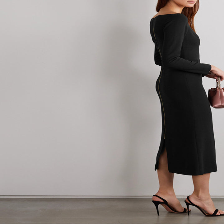 Damen Schulterfreies Midikleid im taillierten Etuikleid‑Schnitt Echoarchiv