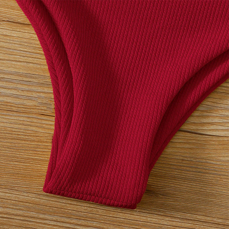 Damen Bandeau-Bikini mit modischem Knoten und hohem Beinausschnitt Echo Archiv