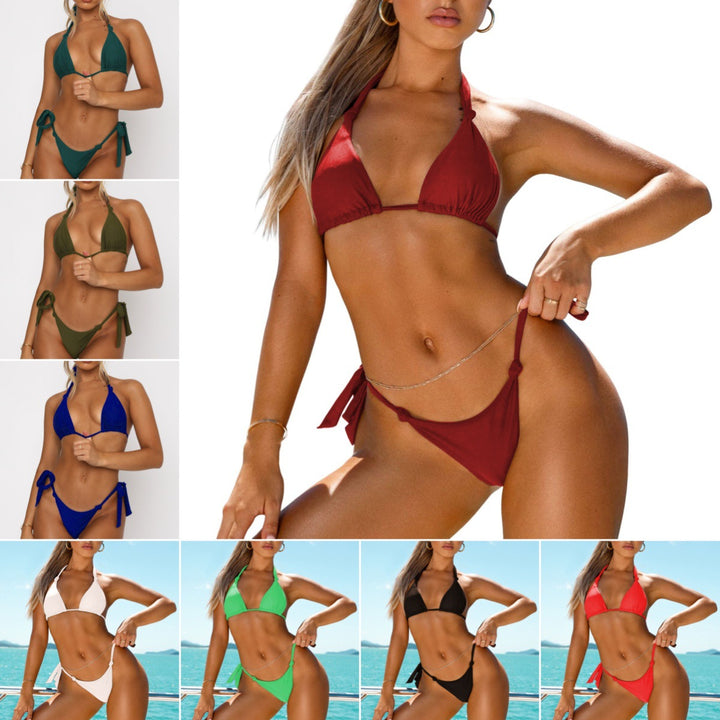Damen Triangel-Bikini mit verstellbaren Trägern und minimalistischen Details Echo Archiv