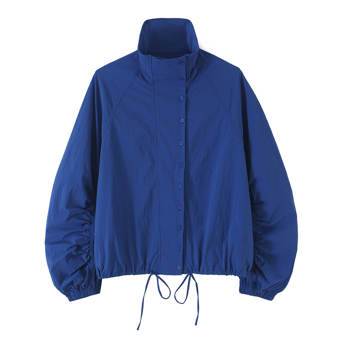 Damen Leichte wattierte Windjacke mit Stehkragen und Polka‑Dot‑Print Echo Archiv