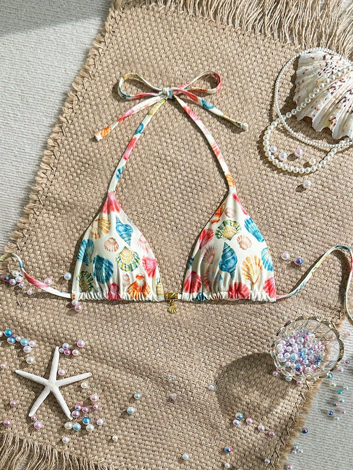Damen Triangel-Bikinioberteil mit Rüschen Echo Archiv