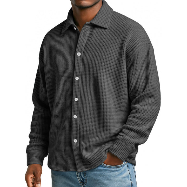 Herren Modische Strickjacke mit hohem Kragen Echoarchiv