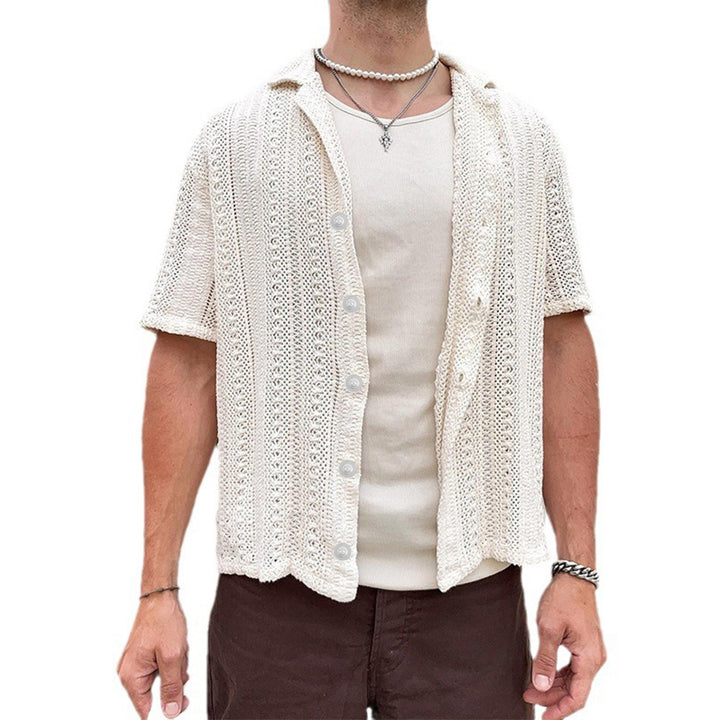 Herren Kurzarm Strickhemd Echoarchiv