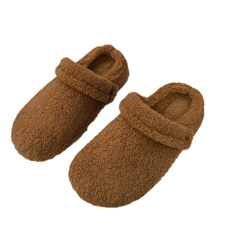 Damen Gefütterte Teddy-Pantoletten mit Umschlag und gepolstertem Komfortfußbett Echo Archiv
