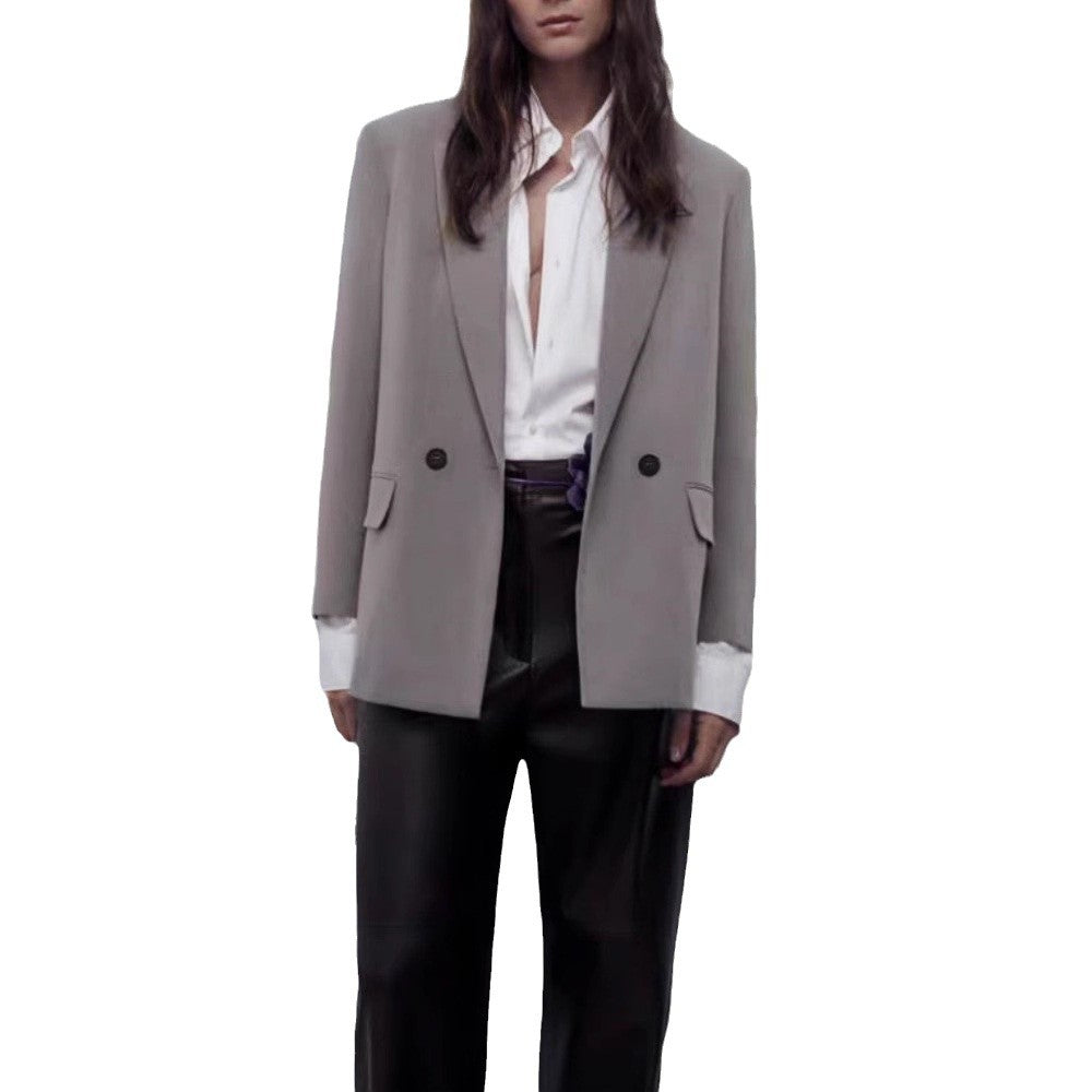 Damen Modischer und eleganter Oversized Blazer Echoarchiv