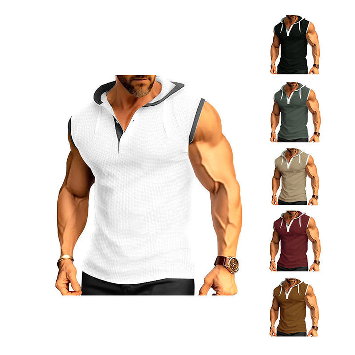 Herren ärmelloses Locker Fit Poloshirt Echoarchiv