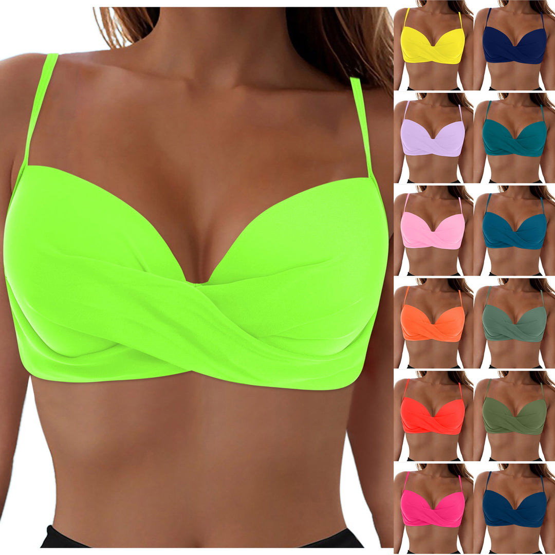 Damen Elegantes Bikinioberteil mit Wickeldesign Echo Archiv