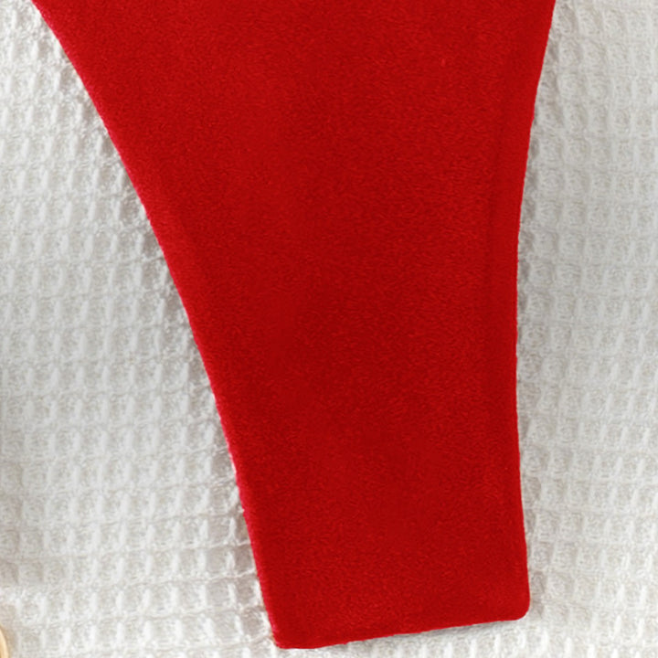 Damen High-Waist Bikinihose mit verstellbaren Bindebändern Echo Archiv