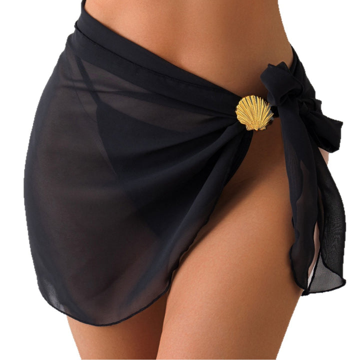 Damen Strandrock mit raffiniertem Knoten und dekorativer Muschelapplikation Echo Archiv