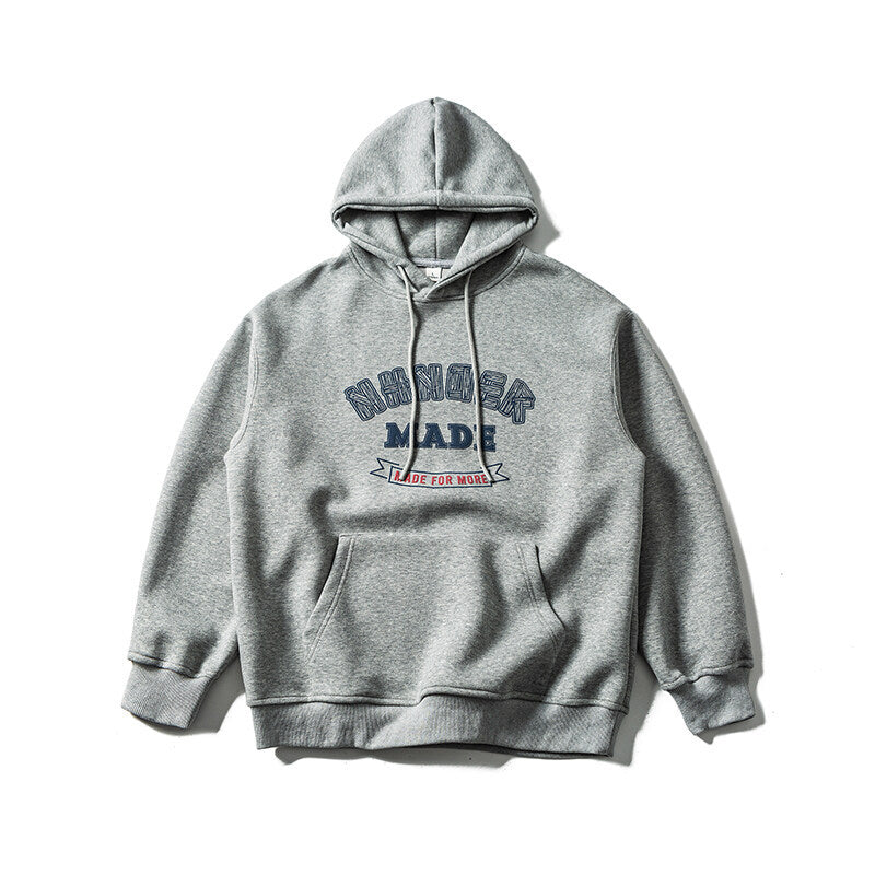 Unisex Kapuzenpullover im Oversize-College-Look mit Kängurutasche Echoarchiv