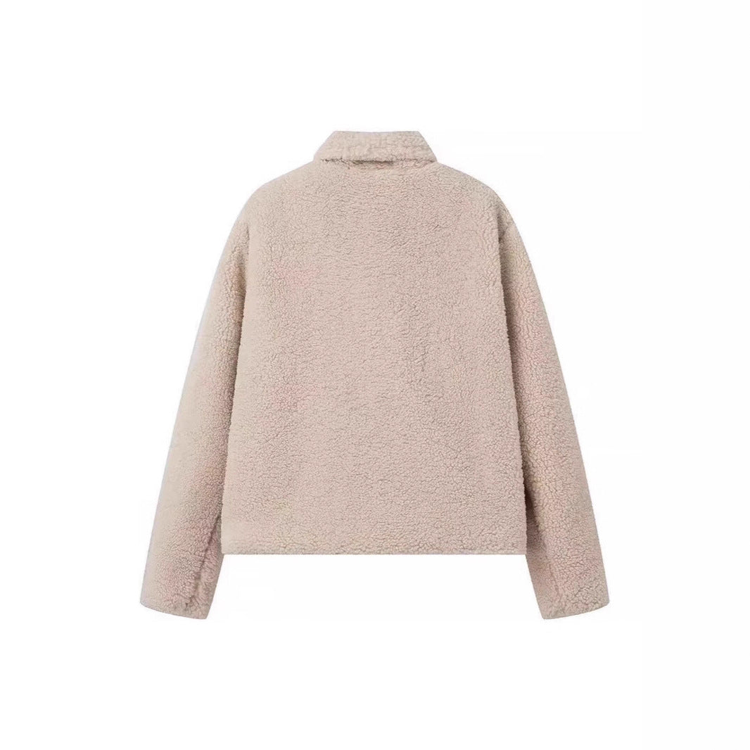Damen Teddy-Mantel aus Faux-Shearling mit Oversize-Kragen Echo Archiv