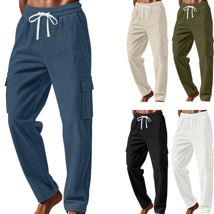 Herren Cargo-Hose mit elastischem Bund und praktischen Taschen Echoarchiv
