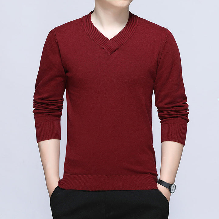 Herren Eleganter V-Ausschnitt Pullover Echo Archive