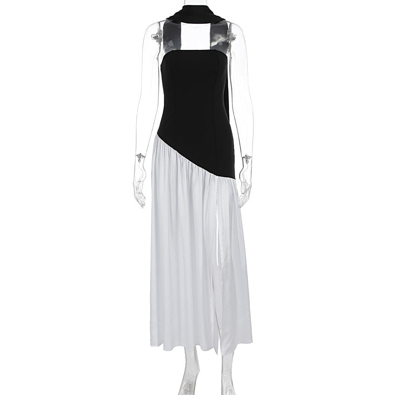 Damen Maxi-Kleid mit elegantem schulterfreiem Design und asymmetrischem Schnitt Echo Archiv