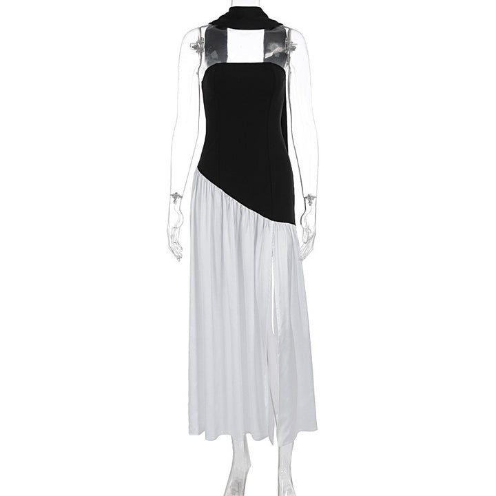 Damen Maxi-Kleid mit elegantem schulterfreiem Design und asymmetrischem Schnitt Echo Archiv