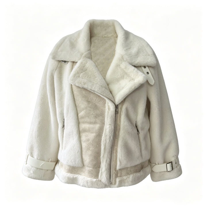 Damen Elegante und bequeme Kunstpelzjacke Echo Archiv