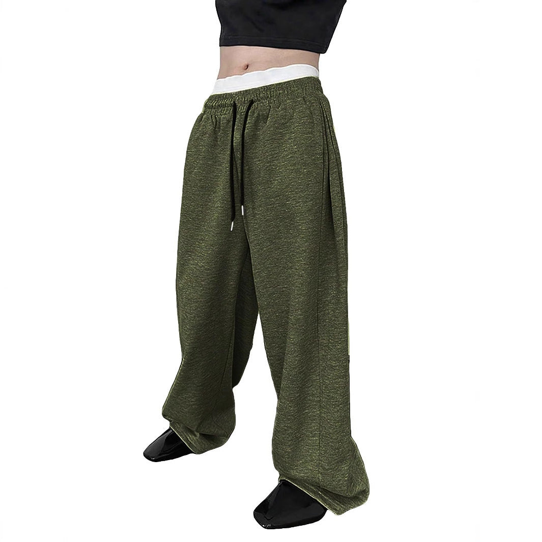 Herren nan lockere Oversize Jogginghose mit elastischem Bund und Kordelzug Echo Archiv