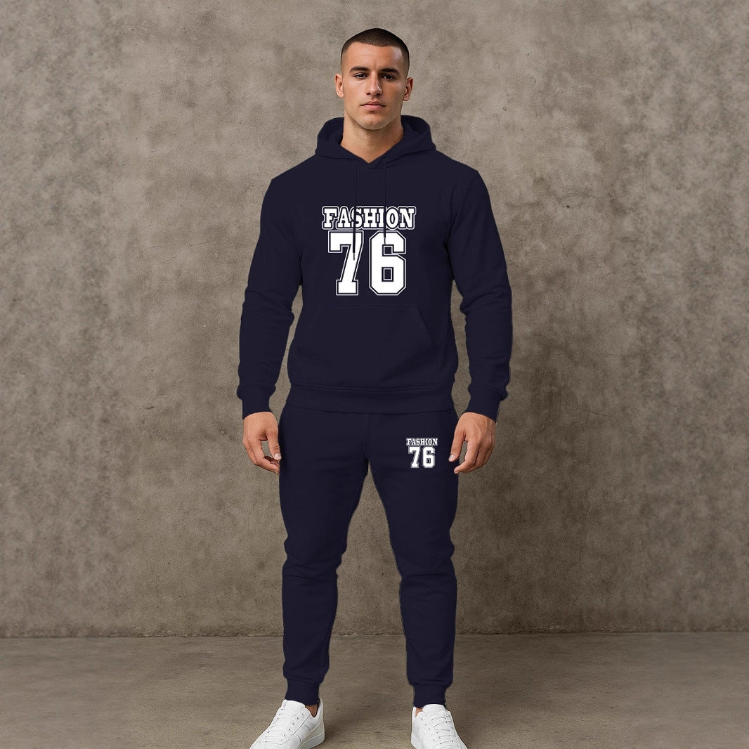 Herren Freizeit Hoodie und Jogginghose Set Echoarchiv