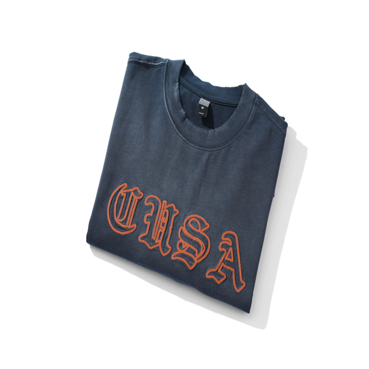 Unisex Oversize-Sweatshirt mit Vintage-Altschrift-Stickerei Echoarchiv