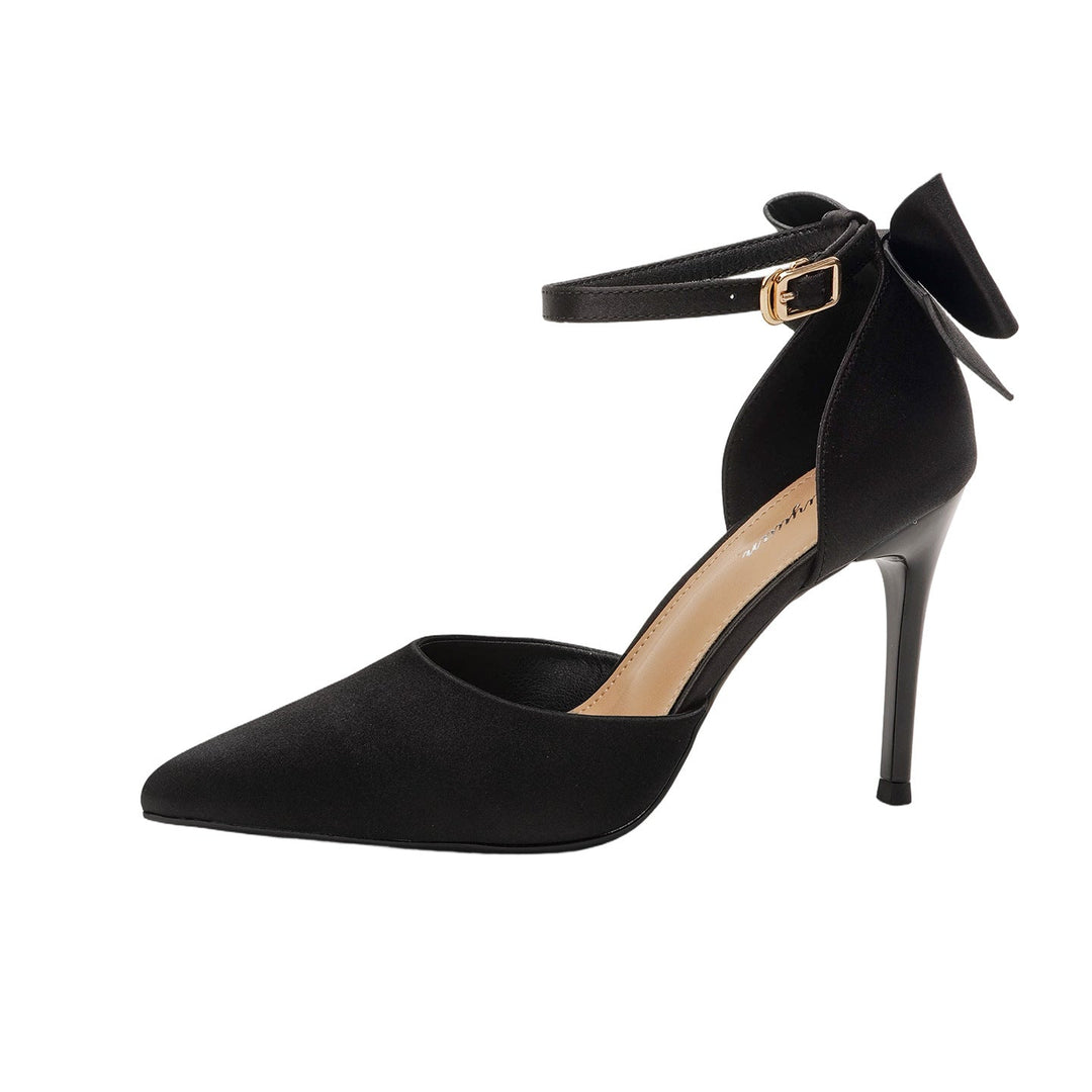 Damen schicke High Heels mit dekorativem Schleifenverschluss Echoarchiv