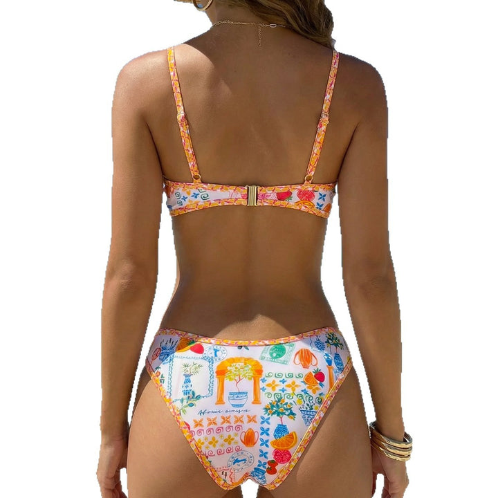 Damen Bikini-Set mit buntem Muster Echo Archiv