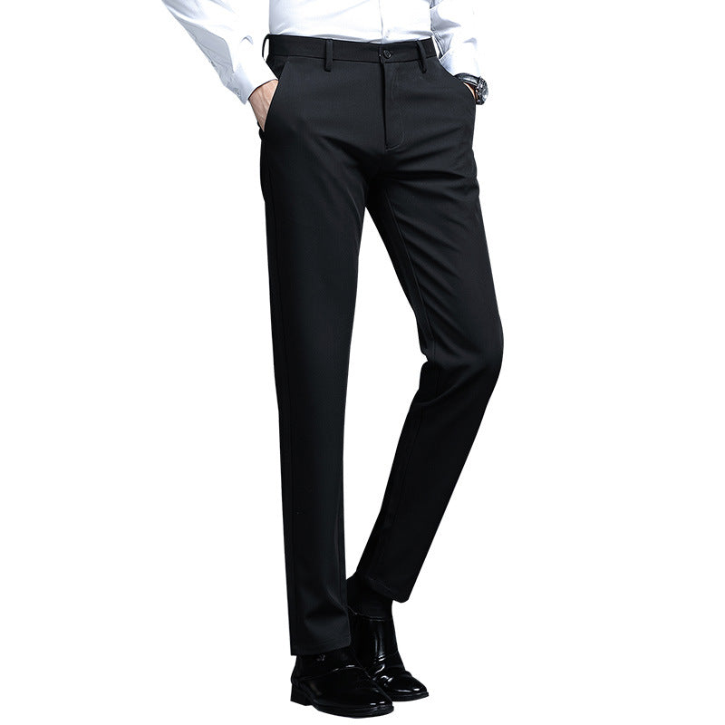 Herren Formelle Slim-Fit Anzughose mit Stretchbund und Bügelfalte Echo Archiv