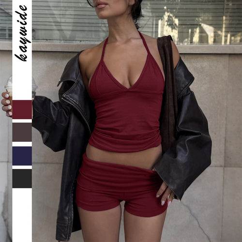 Damen Sportliches Oberteil und Shorts-Set Echo Archiv