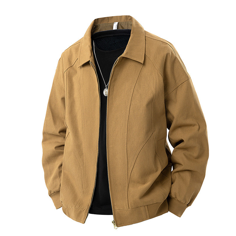 Herren Moderner Blouson mit Hemdkragen, Zwei‑Wege‑Reißverschluss und dezenter Teilungsnaht Echo Archiv