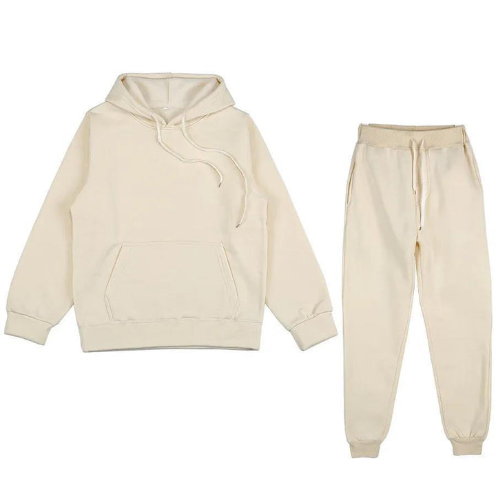 Unisex weiches Lounge-Set mit Oversize-Hoodie, taillenhoher Jogginghose und geripptem Knöchelabschluss Echo Archiv