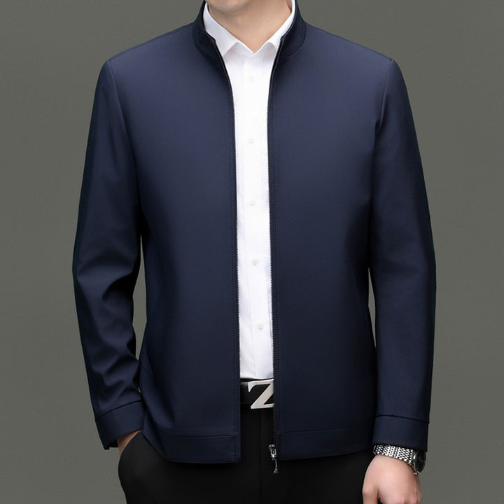 Herren elegante Übergangsjacke mit modernem Stehkragen Echoarchiv