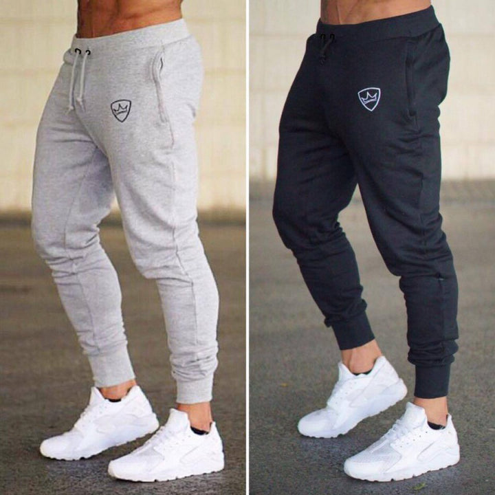 Herren Sweatpants mit schmalem Schnitt und elastischem Bund Echoarchiv