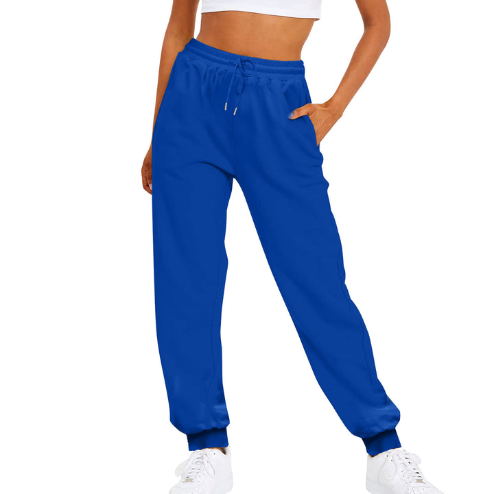 Damen nan komfortable Jogginghose mit Kordelzug Seitentaschen und geripptem Knöchelabschluss Echo Archiv