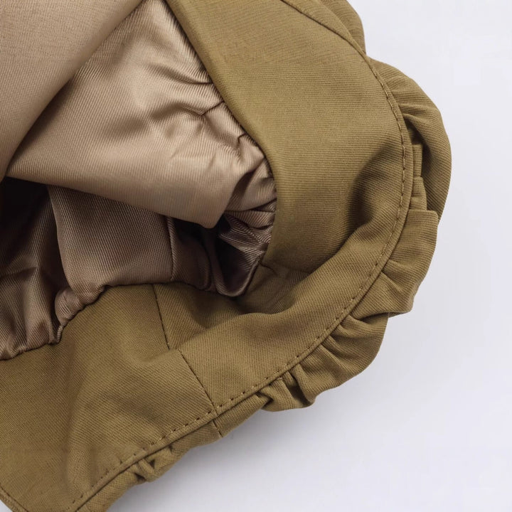 Damen Weitgeschnittene Übergangsjacke mit Tunnelzugkragen und ballonförmigem Saum Echoarchiv