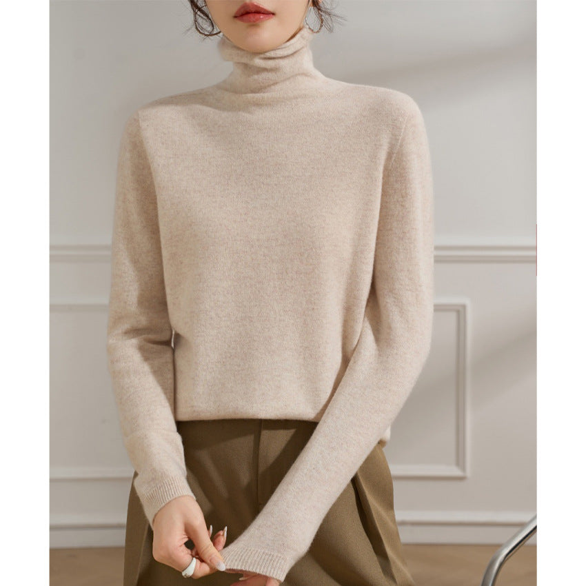 Damen Leichter Kaschmir-Mix Rollkragenpullover mit feinem Soft-Finish und schmaler Silhouette Echoarchiv