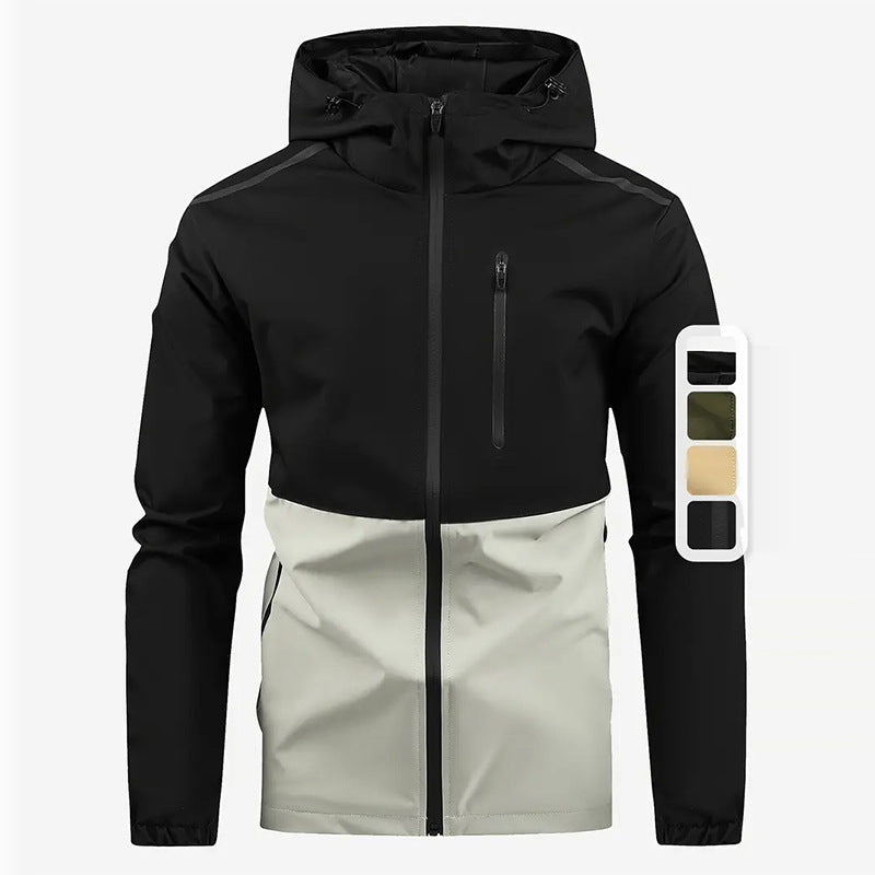 Herren multifunktionale Übergangsjacke mit versteckter Kapuze Echoarchiv