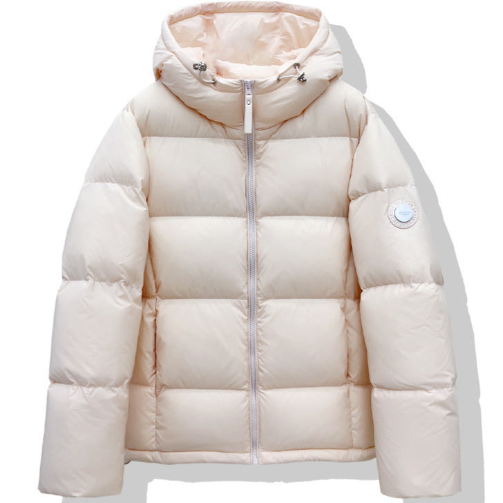 Damen Kurz-Pufferjacke mit XXL-Kapuze und quadratischer Steppung Echo Archiv