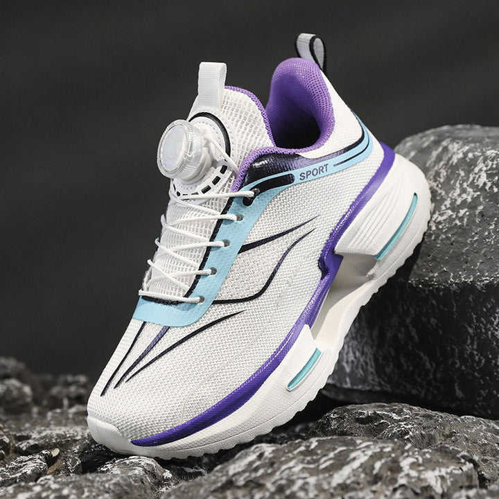 Damen Sportliche Mesh-Laufsneaker mit Drehverschluss und gedämpfter Plateausohle – Lioré