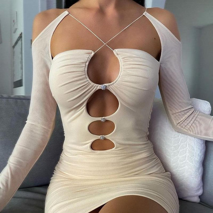 Damen Figurbetontes Minikleid mit Cut-Outs Echo Archiv