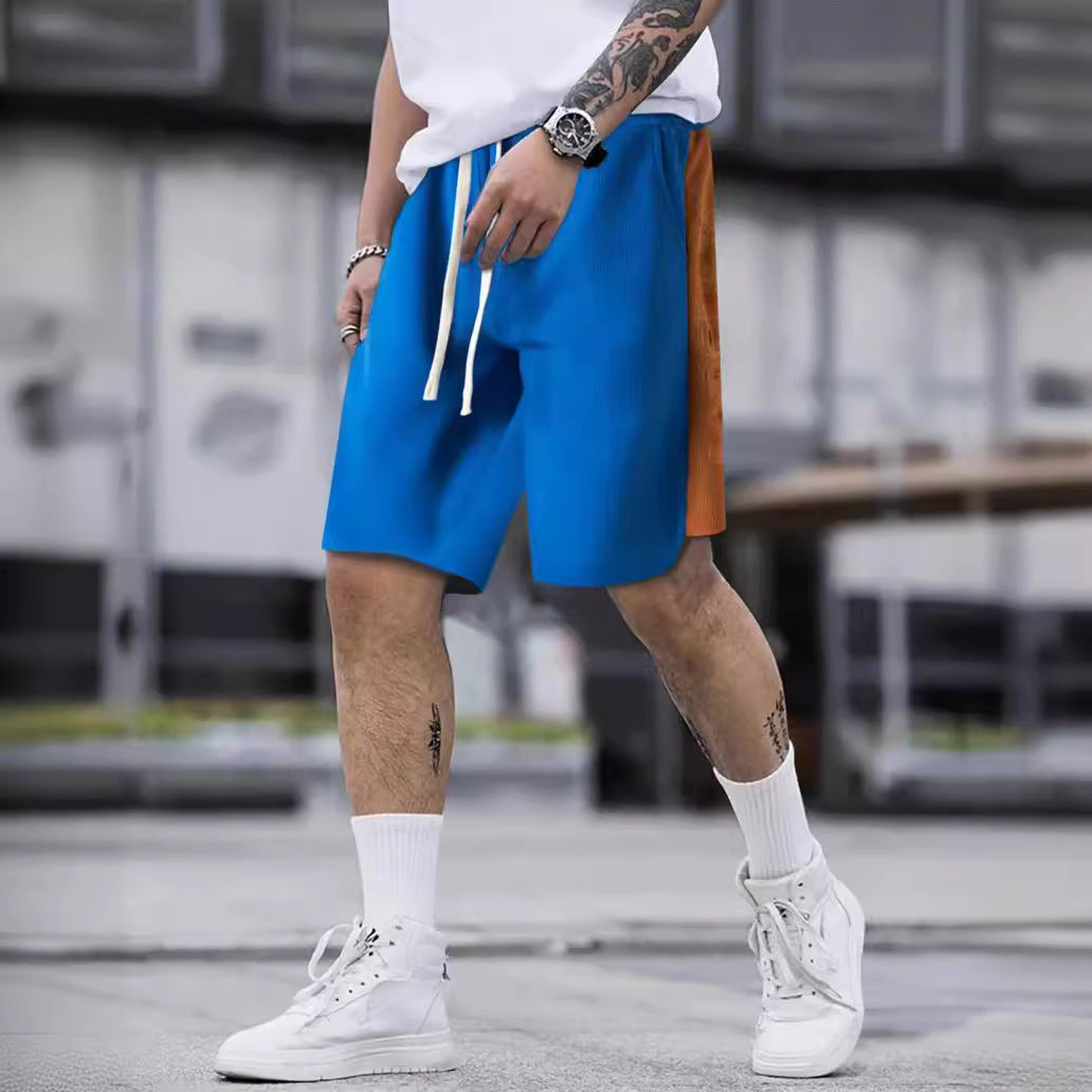 Herren stylische Freizeithose mit atmungsaktiver Struktur und seitlichen Kontraststreifen Echoarchiv