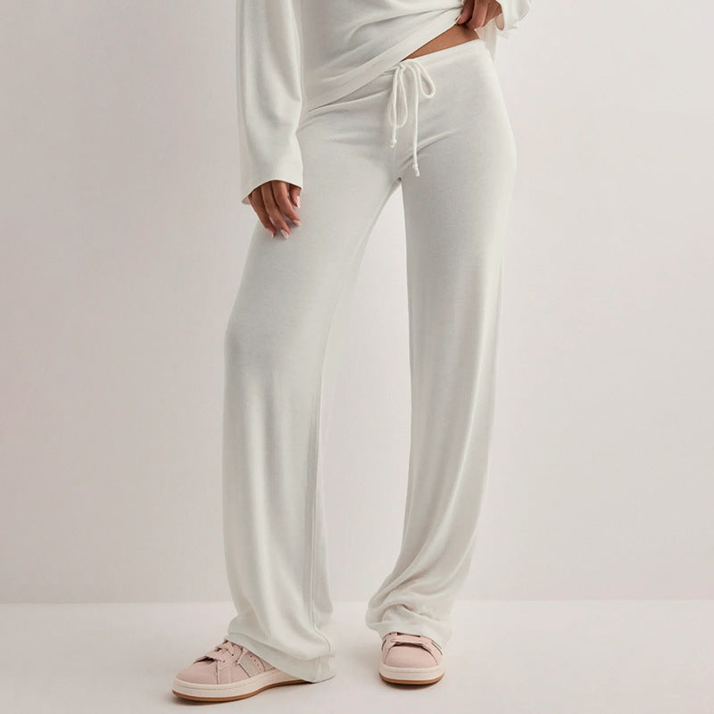 Damen bequeme Lounge-Hosen mit verstellbarem Bund Echo Archiv