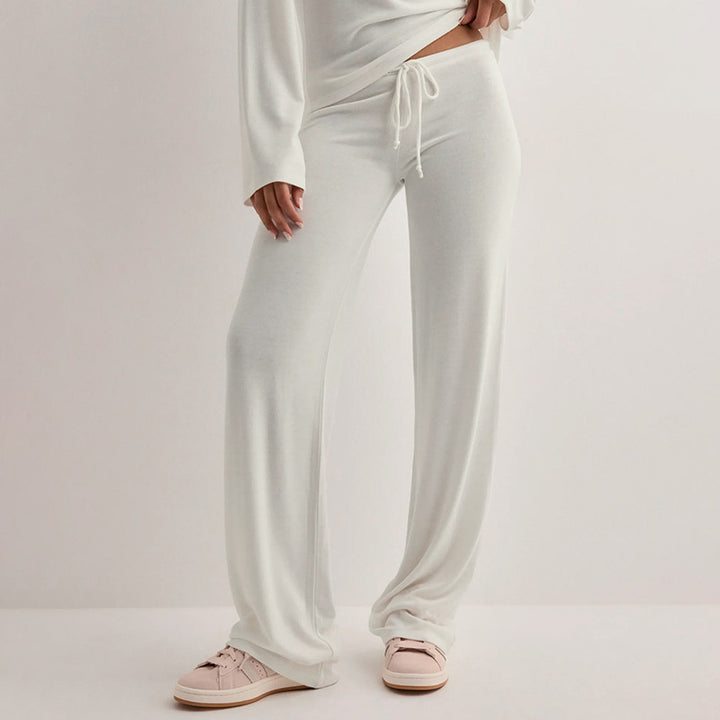 Damen bequeme Lounge-Hosen mit verstellbarem Bund Echo Archiv