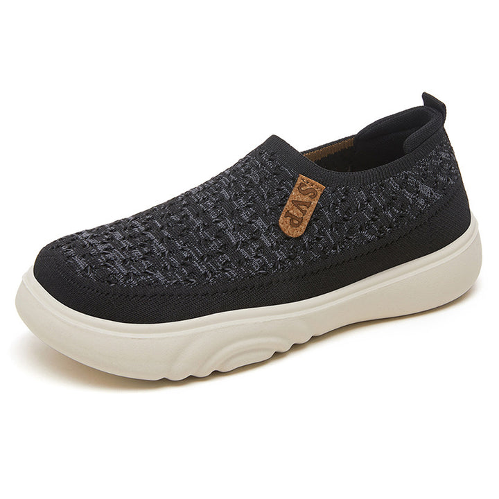 Damen nan gestrickter Slip-On Sneaker im sockenähnlichen Design mit atmungsaktivem Obermaterial und gepolsterter Komfortsohle Echo Archiv
