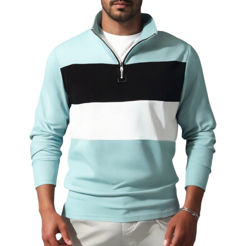 Herren sportlicher Pulli mit hohem Kragen und Reißverschluss Echoarchiv