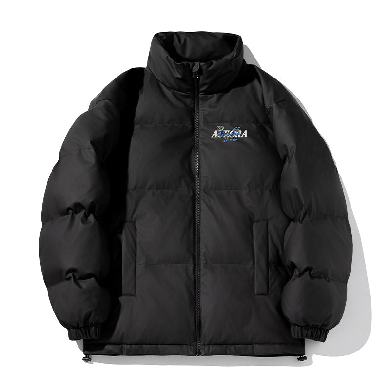 Unisex Isolierte Pufferjacke im minimalistischen Boxy‑Schnitt mit hohem Stehkragen, verdecktem Reißverschluss und Kordelzugsaum Echo Archiv