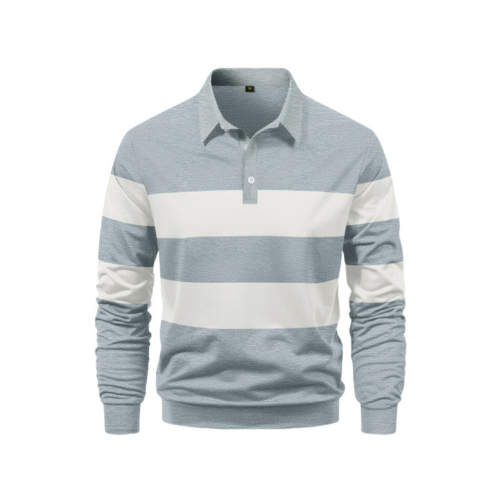 Herren Polo-Shirt mit sportlichem Streifen-Design Echoarchiv