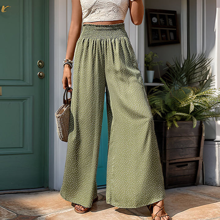 Damen Weite Sommerhose mit Gummizug Echo Archiv